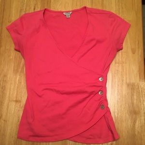 Guess faux wrap top, size M